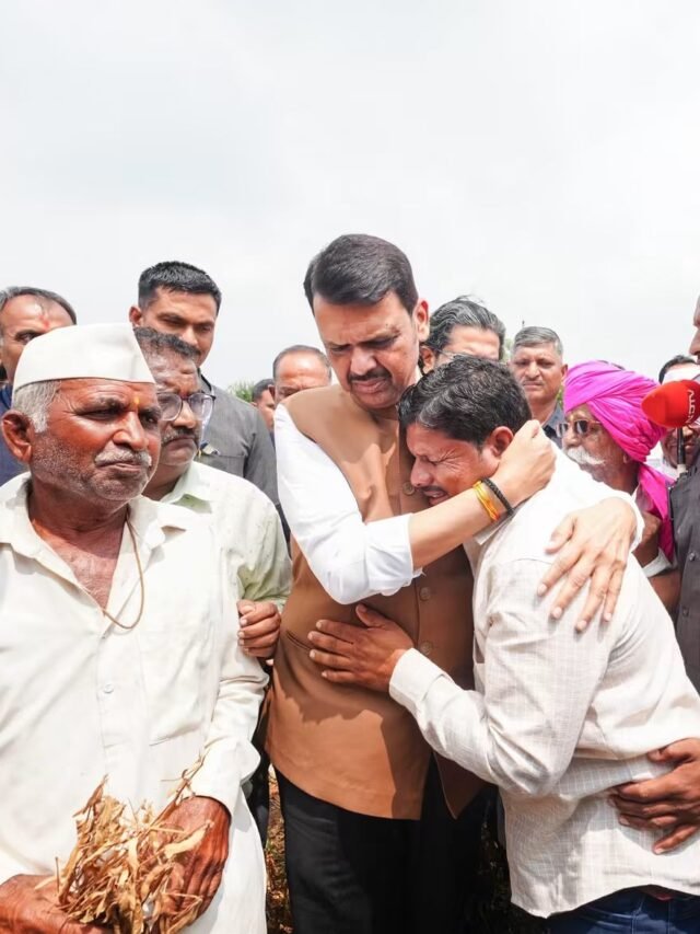 मुख्यमंत्री यांचा दुष्काळ पाहणी दौरा